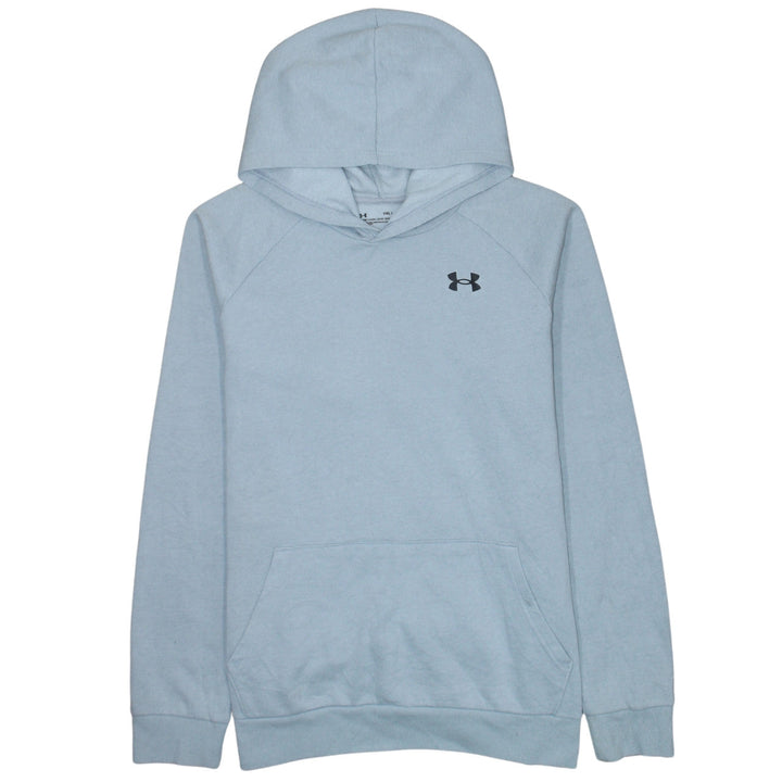 Under Armour Boys Blue Pullover Hoodie YXL Loose Fit ColdGear Fleece