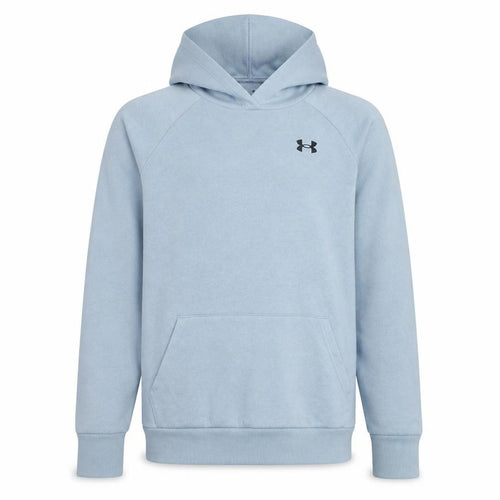 Under Armour Boys Blue Pullover Hoodie YXL Loose Fit ColdGear Fleece