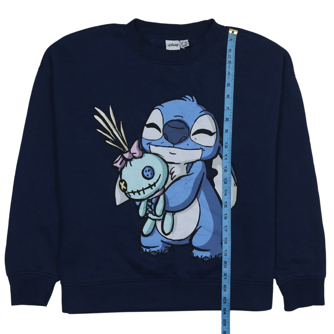 Disney Women’s Blue Lilo & Stitch Pullover Sweatshirt Size L