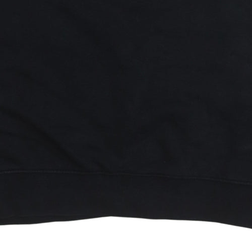 Champion Men's Black Medium Pullover Sweatshirt Logo Crew Neck