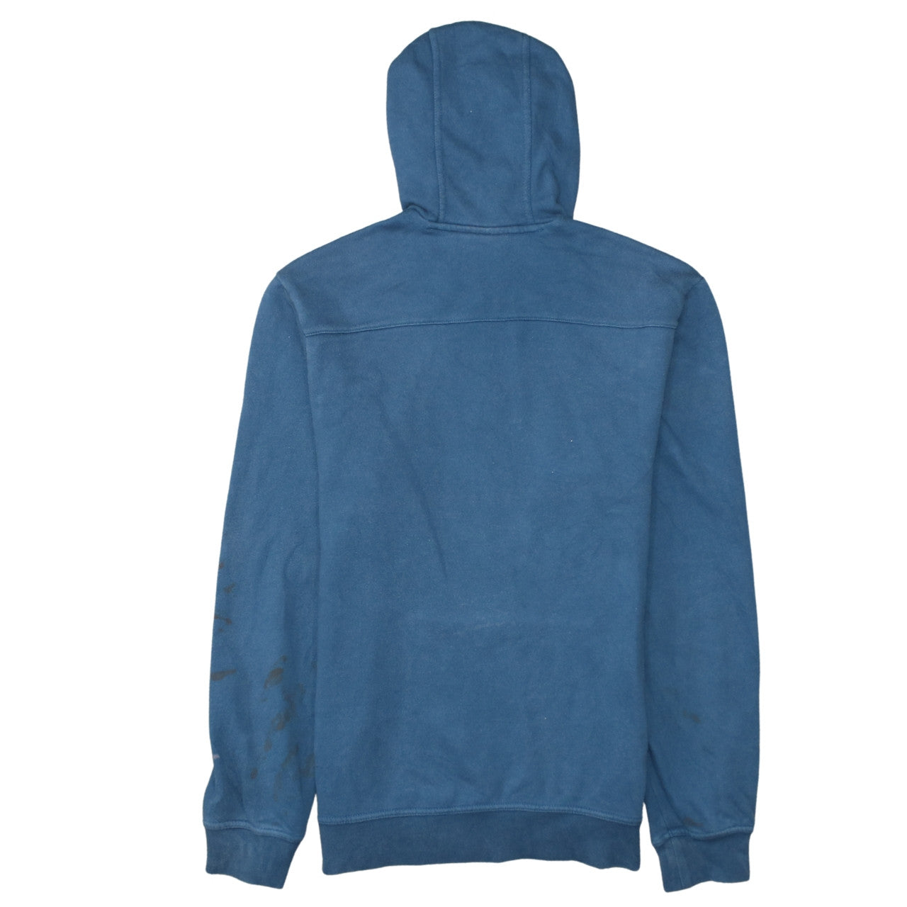 Adidas Men's Blue Pullover Hoodie Size S Cotton Blend Logo Sweatshirt