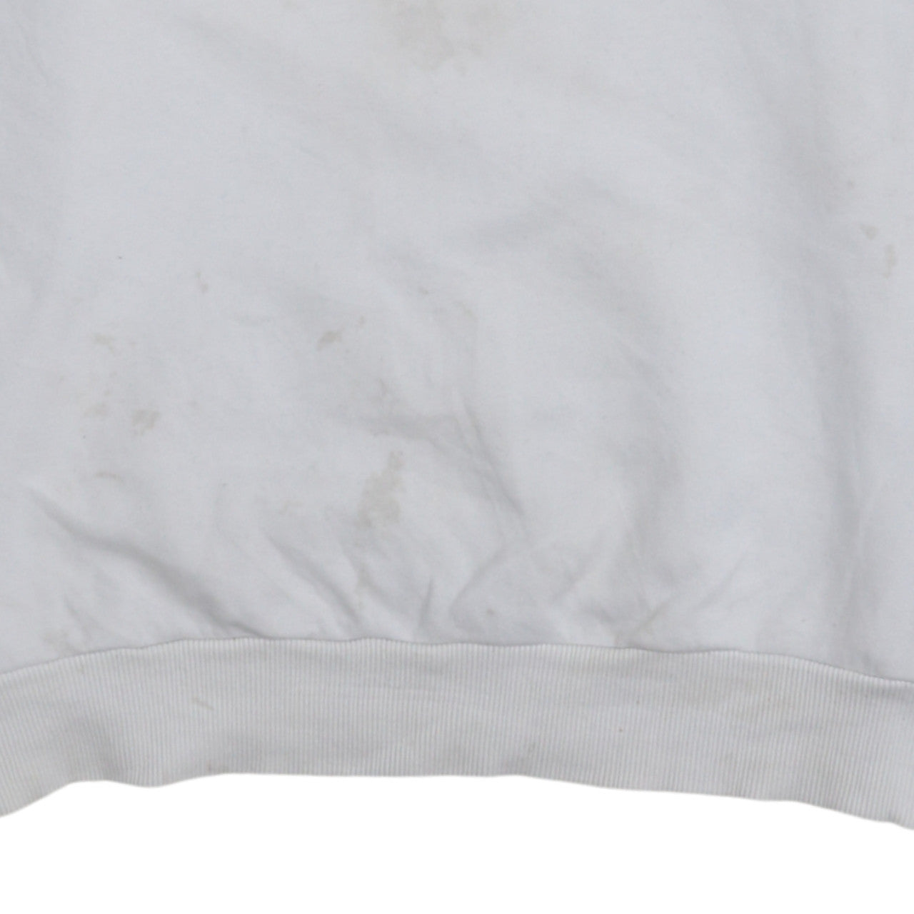 FILA Men's White Logo Crew Neck Pullover Sweatshirt M