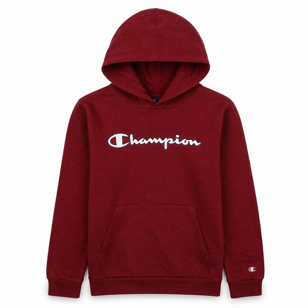 Champion Boys Red Pullover Hoodie 13-14 Years Graphic Logo Fleece