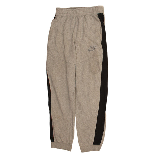 Nike Boys Grey XL Jogger Sweatpants with Side Stripes