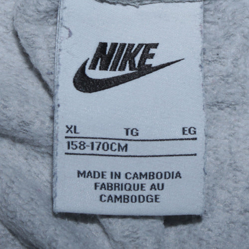 Nike Boys Grey XL Jogger Sweatpants with Side Stripes