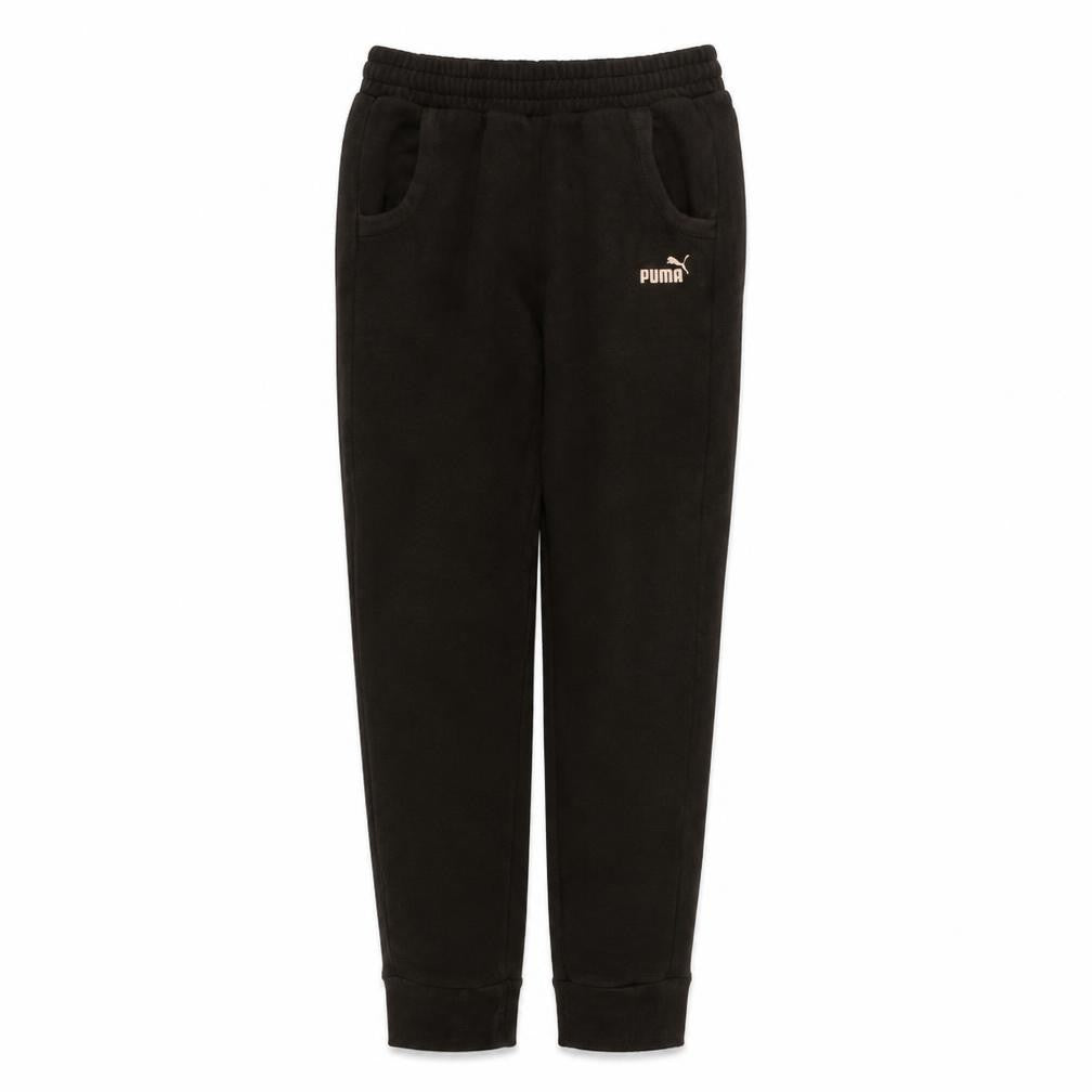 Puma Womens Black Jogger Sweatpants Size 8 Fleece Activewear