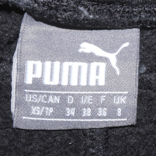 Puma Womens Black Jogger Sweatpants Size 8 Fleece Activewear