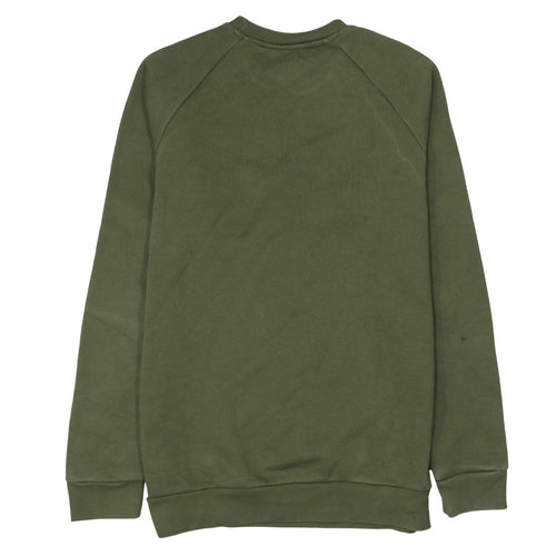Adidas Men Green Crew Neck Pullover Sweatshirt Size S