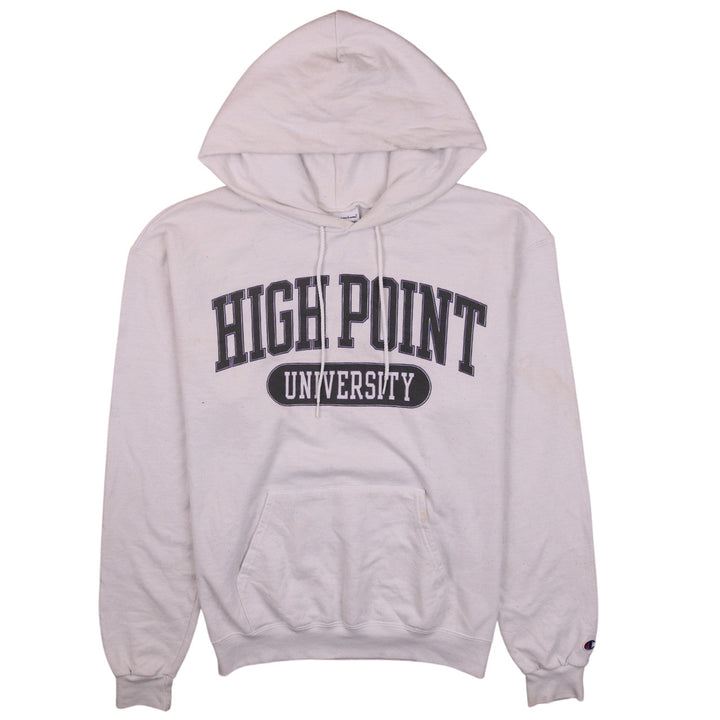 Champion Men's White Pullover Hoodie M High Point University Fleece