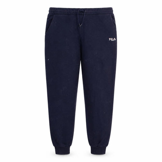 Front view of Fila Men’s Blue Jogger Sweatpants M Regular Fit Tapered Trousers