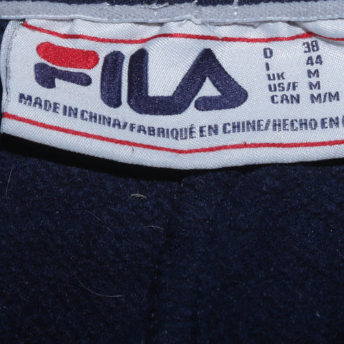 Fila Men’s Blue Jogger Sweatpants M Regular Fit Tapered Trousers