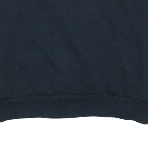 Puma Men's Black Small Logo Crew Neck Pullover Sweatshirt
