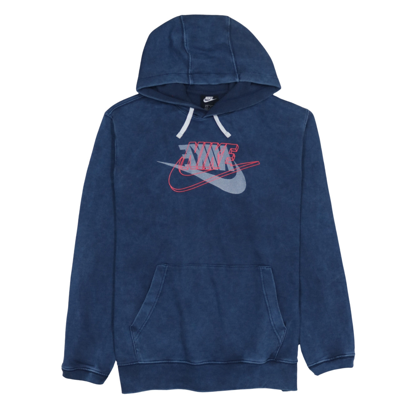 Nike Men's Blue Pullover Hoodie L Hooded Graphic Sweatshirt
