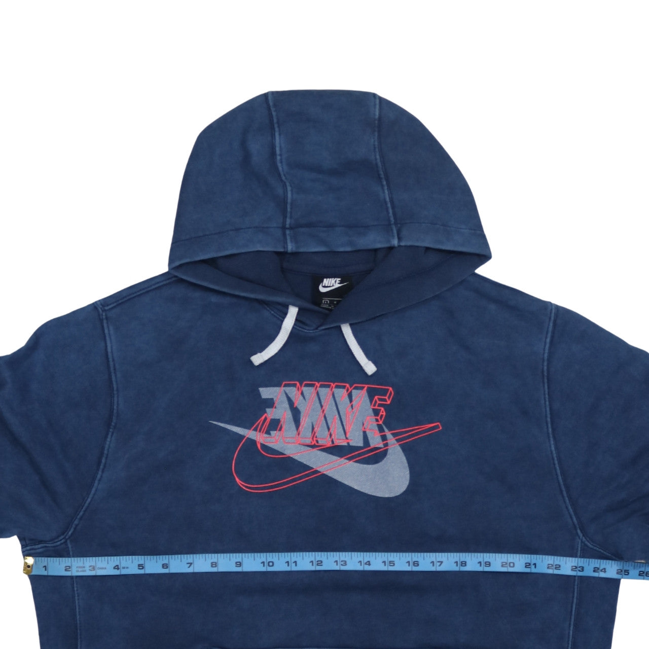 Nike Men's Blue Pullover Hoodie L Hooded Graphic Sweatshirt