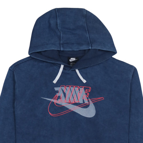 Nike Men's Blue Pullover Hoodie L Hooded Graphic Sweatshirt