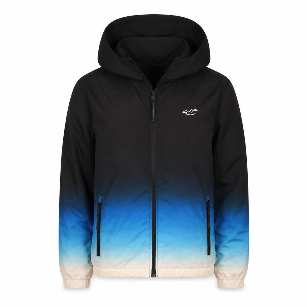 Front view of Hollister Men's Multicoloured XS Hooded Windbreaker Jacket
