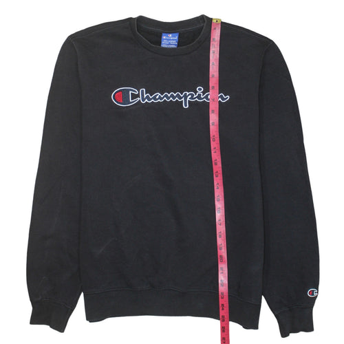 Champion Boys Black Pullover Sweatshirt 15-16 Years Regular Fit Logo Fleece