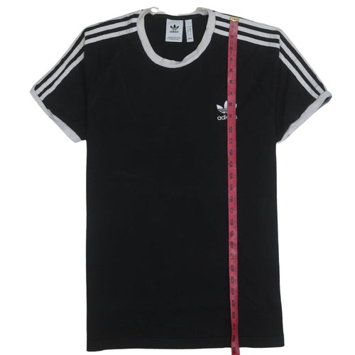 Adidas Men’s Black Short Sleeve Crew Neck Cotton Sports T-Shirt Size L