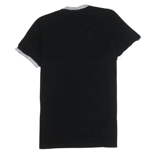 Adidas Men’s Black Short Sleeve Crew Neck Cotton Sports T-Shirt Size L