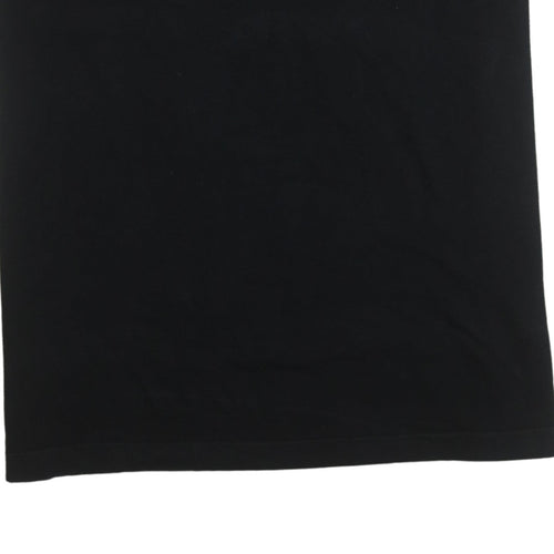 Adidas Men’s Black Short Sleeve Crew Neck Cotton Sports T-Shirt Size L