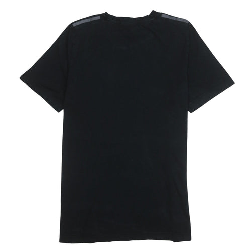 Adidas Men's Black Regular Fit Short Sleeve Crew Neck Sports T-Shirt M