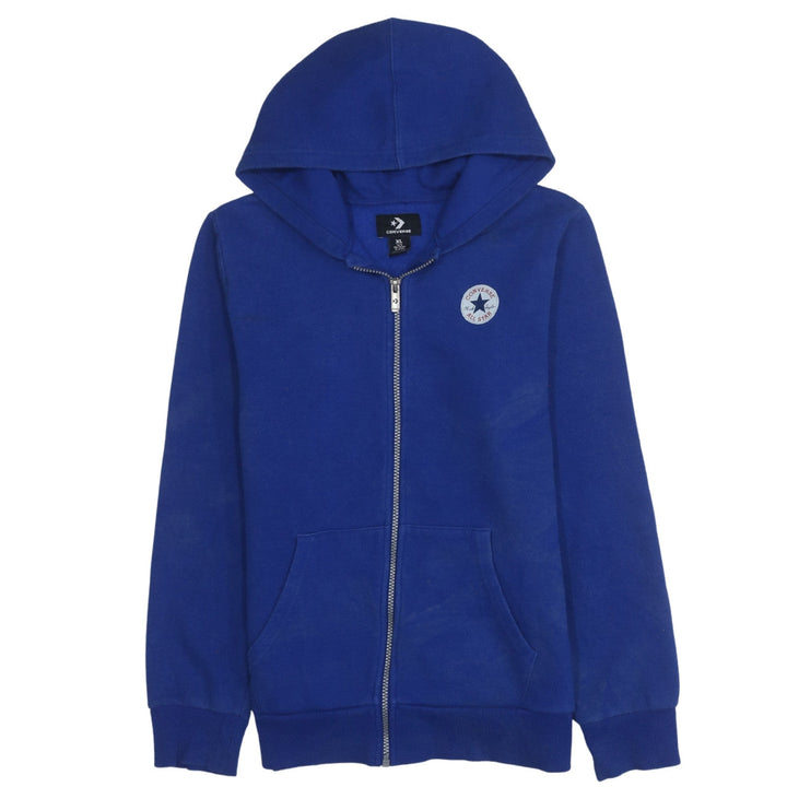 Converse Boys Blue Full Zip Hoodie XL 13-15 Years Cotton Blend Casual