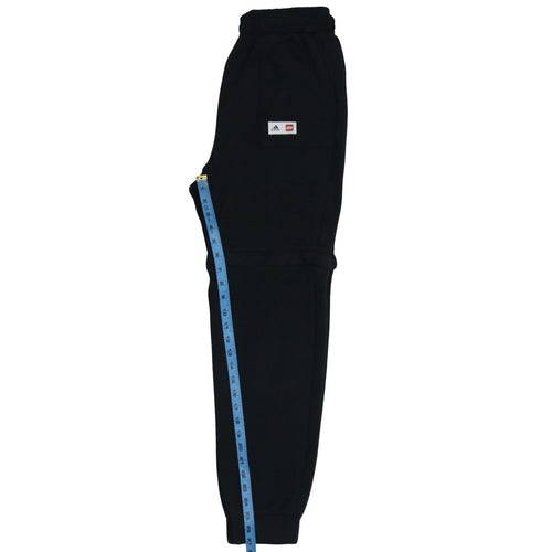 Adidas x LEGO Boys Black Jogger Trousers 13-14 Years Fleece Activewear