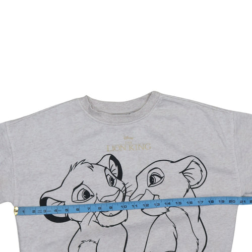 Disney The Lion King Grey Graphic Pullover Sweatshirt XS Women