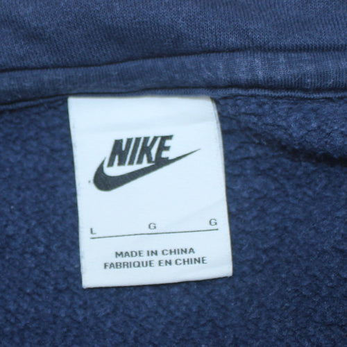 Nike Men’s Blue 1/2 Zip Fleece Sweatshirt Size L Regular Fit