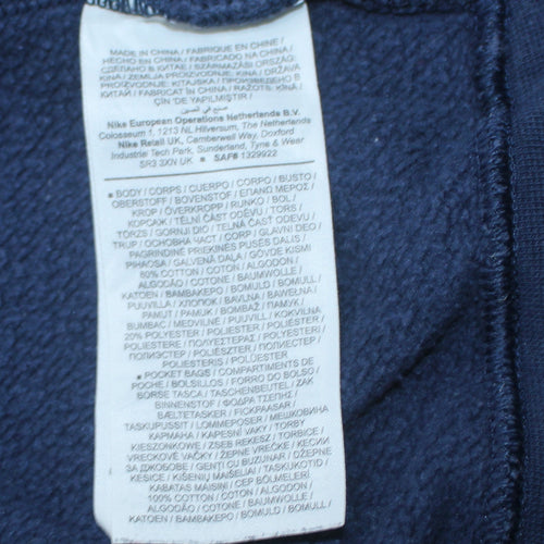 Nike Men’s Blue 1/2 Zip Fleece Sweatshirt Size L Regular Fit