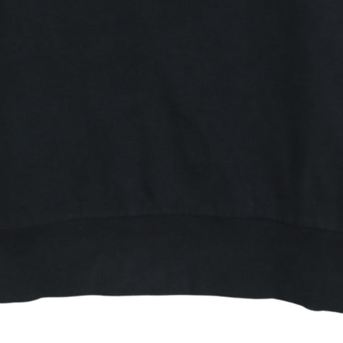 Hugo Boss Men’s Black Cotton Crew Neck Pullover Sweatshirt S