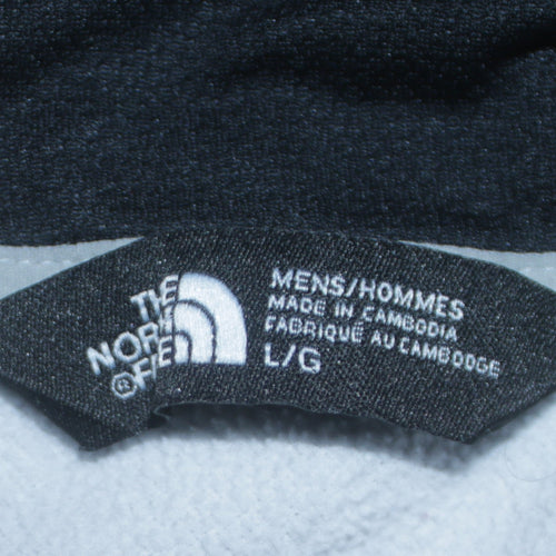 The North Face Men's Grey Large Pullover Hoodie Fleece Logo