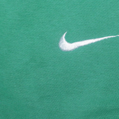 Nike Men's Green Full Zip Hoodie L - Sports Fleece Sweatshirt