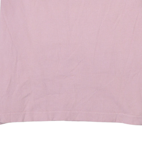 Levi's Men's Pink Short Sleeve Cotton Logo Polo Shirt Size S