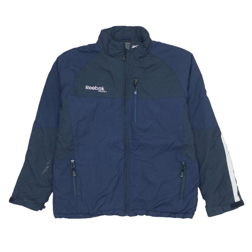 Reebok Boys Blue XL 14 Years Puffer Jacket Winter Full Zip Sports Coat