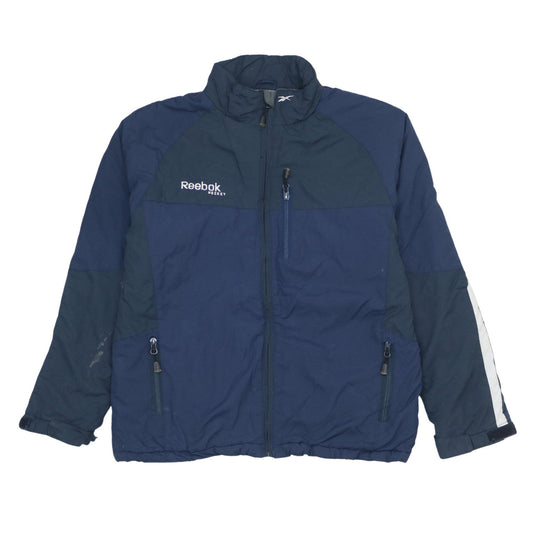 Reebok Boys Blue XL 14 Years Puffer Jacket Winter Full Zip Sports Coat