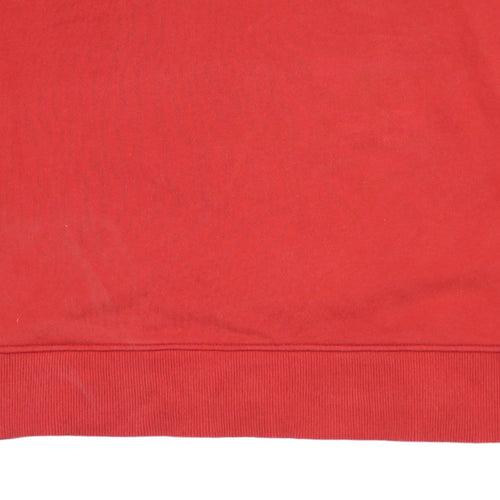 Tommy Hilfiger Women's Red Crew Neck Pullover Sweatshirt M