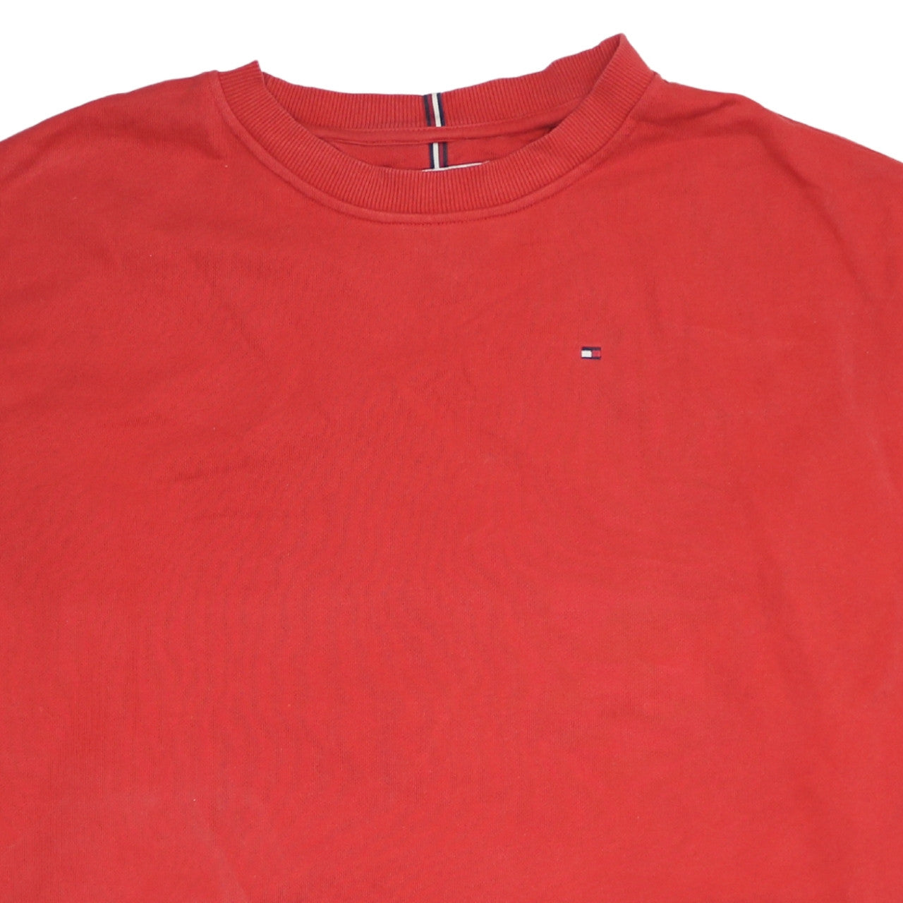 Tommy Hilfiger Women's Red Crew Neck Pullover Sweatshirt M