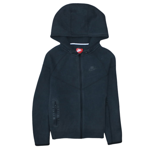 Nike Boys Black Full Zip Hoodie Medium 137-147cm Fleece Sweatshirt