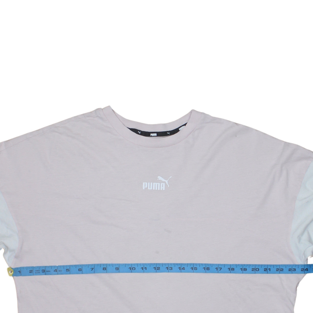 Puma Women's Pink Relaxed Fit Short Sleeve Cotton T-Shirt Size L