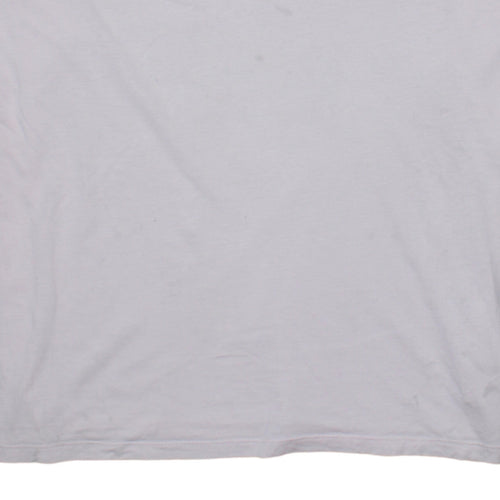 Puma Women's Pink Relaxed Fit Short Sleeve Cotton T-Shirt Size L