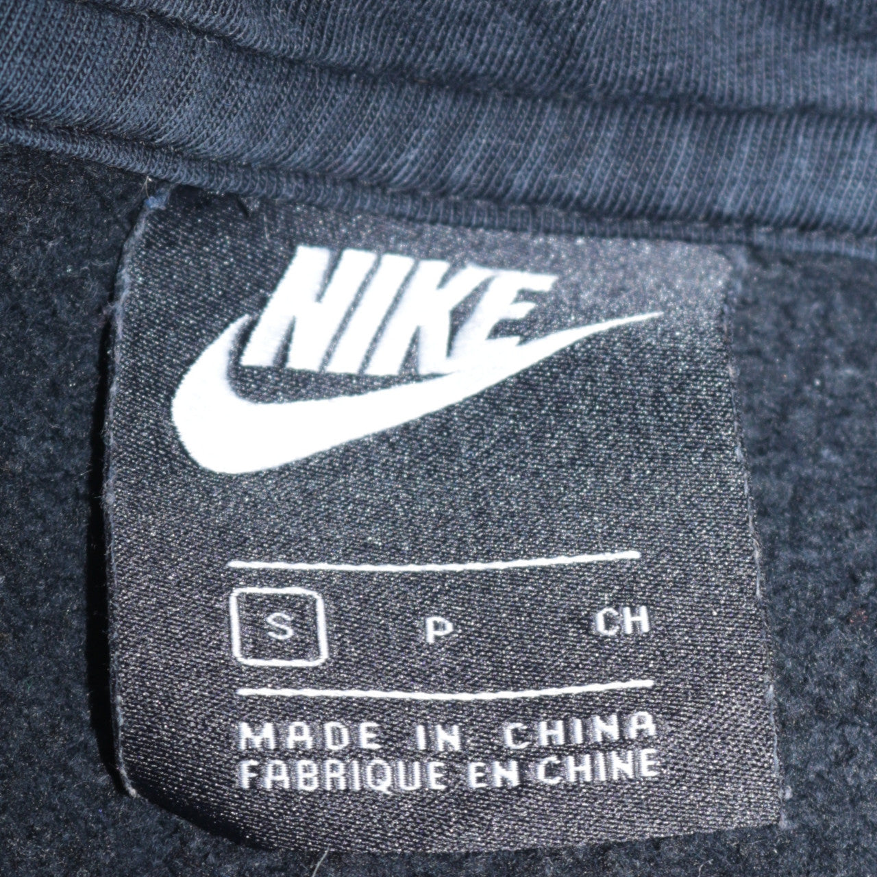 Nike Men's Black Pullover Fleece Hoodie Size S Regular Fit