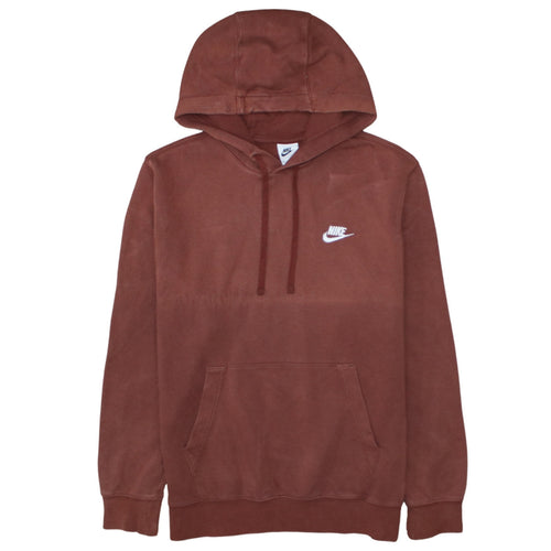 Nike Women’s Brown Pullover Hoodie Size M Cotton Blend