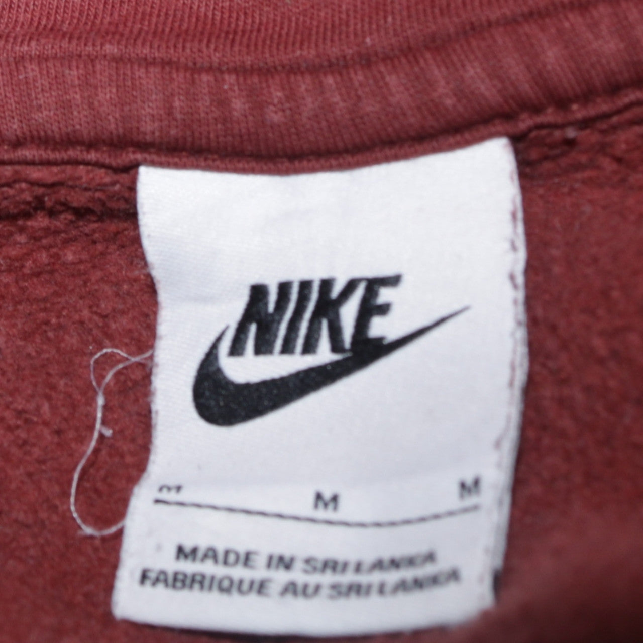 Nike Women’s Brown Pullover Hoodie Size M Cotton Blend