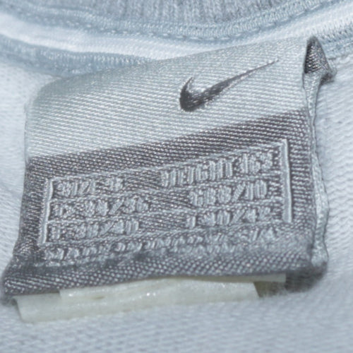 Nike Womens Grey Long Sleeve Crew Neck Pullover Sweatshirt Size M