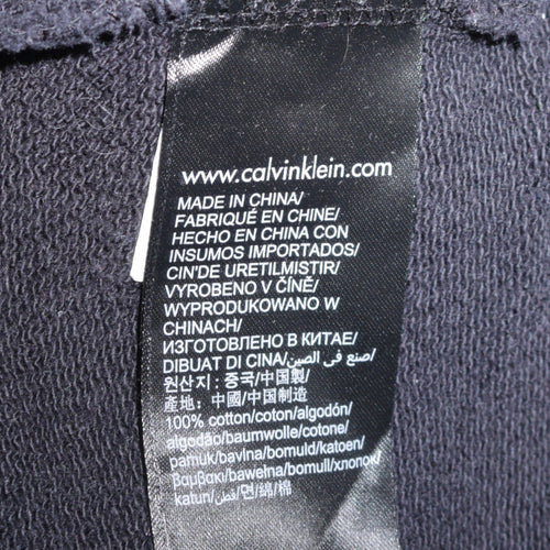 Calvin Klein Jeans Womens Black Cotton Crew Neck Sweatshirt L