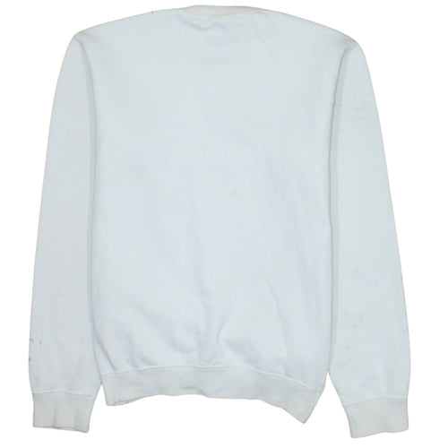 Champion Womens White XS Pullover Sweatshirt Cotton Blend Crew Neck