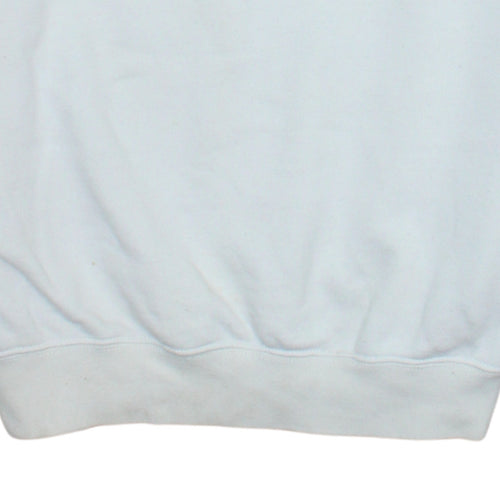 Champion Womens White XS Pullover Sweatshirt Cotton Blend Crew Neck