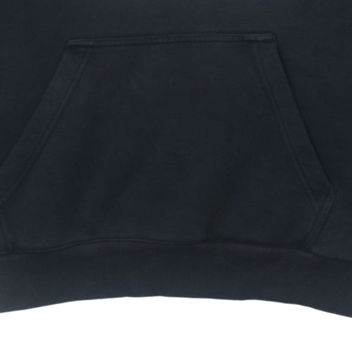 adidas Mens Black Pullover Hoodie Small Logo Fleece Sweatshirt