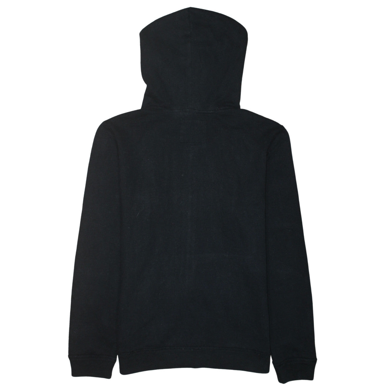 Hollister Men's Black Full Zip Hoodie S Logo Fleece Sweatshirt